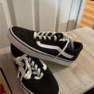 Vans Womens Classic Black and White Sneakers